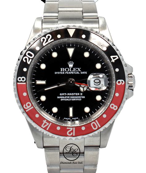 rolex gmt master ii coke 16710 black/red 40mm steel oyster|Rolex gmt 16710 for sale.